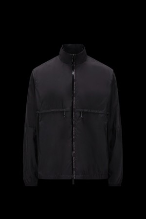 Cortavientos Moncler Sabik Rain Hombre Negras | VINE-84013