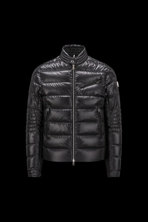 Chaquetas De Plumas Cortas Moncler Authie Hombre Negras | XAPB-13240