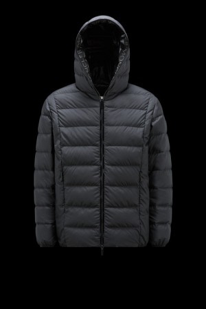 Chaquetas De Plumas Cortas Moncler Hadar Hombre Negras | PEXO-80512