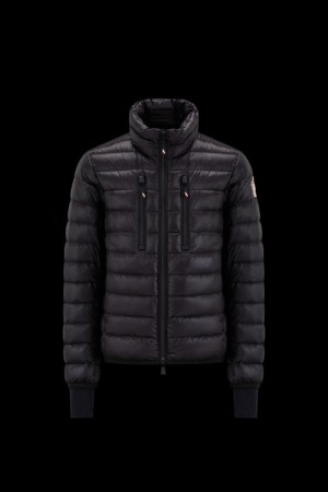 Chaquetas De Plumas Cortas Moncler Hers Hombre Negras | TABP-28195