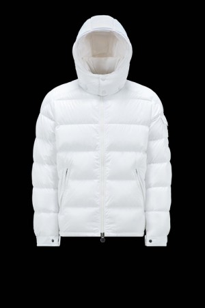 Chaquetas De Plumas Cortas Moncler Moncler Maya Hombre Blancas | RYAW-65328