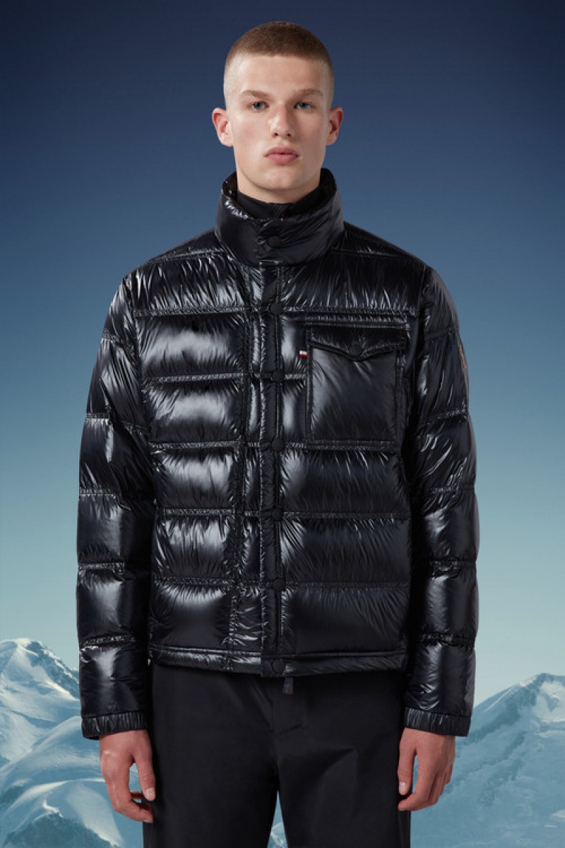 Chaquetas De Plumas Cortas Moncler Raffort Hombre Negras | MONG-12543