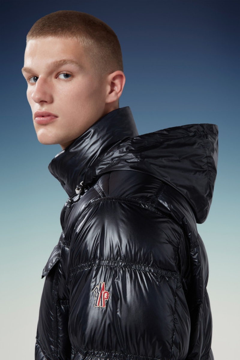 Chaquetas De Plumas Cortas Moncler Raffort Hombre Negras | MONG-12543